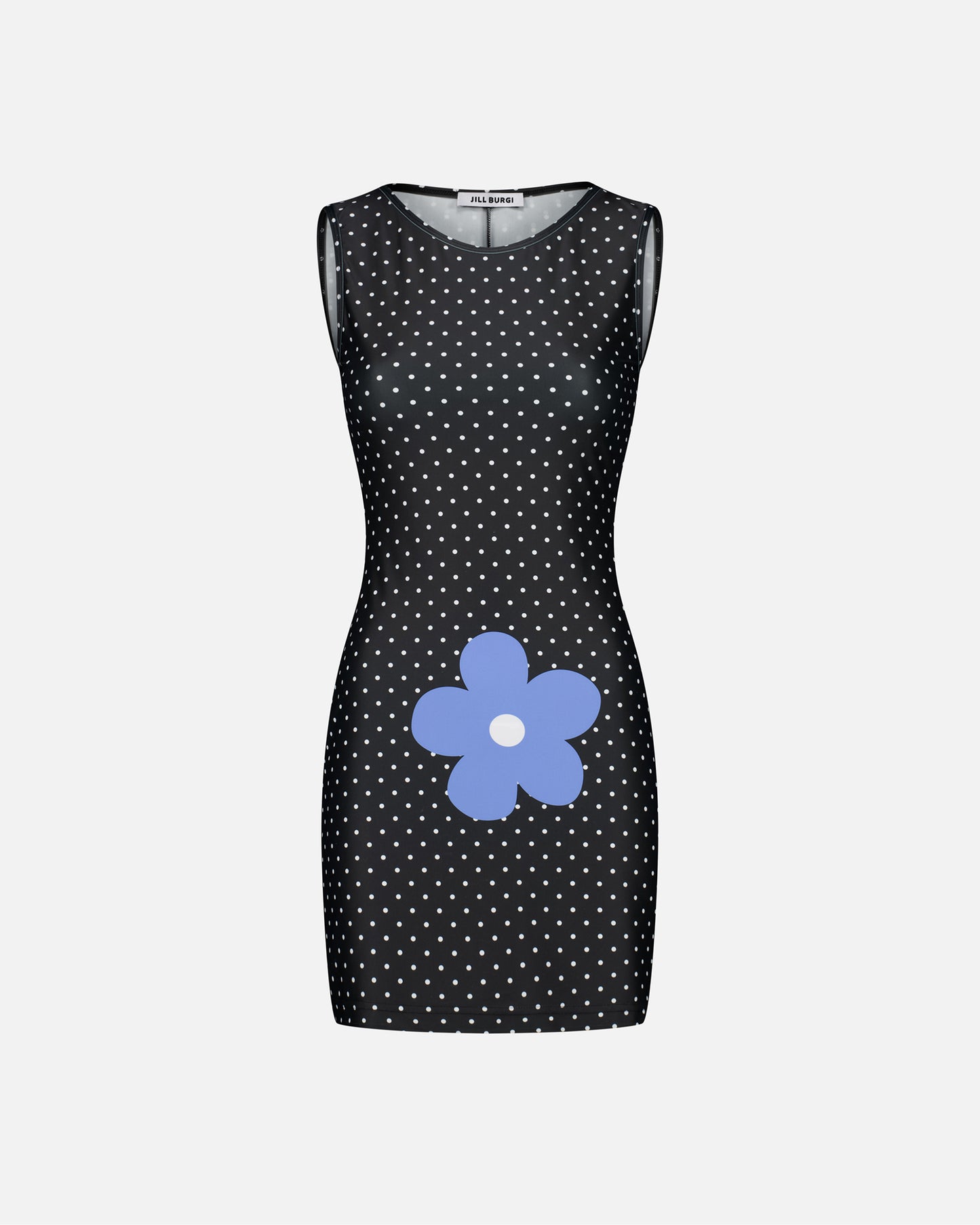 DOT AND FLOWER PRINTED DRESS