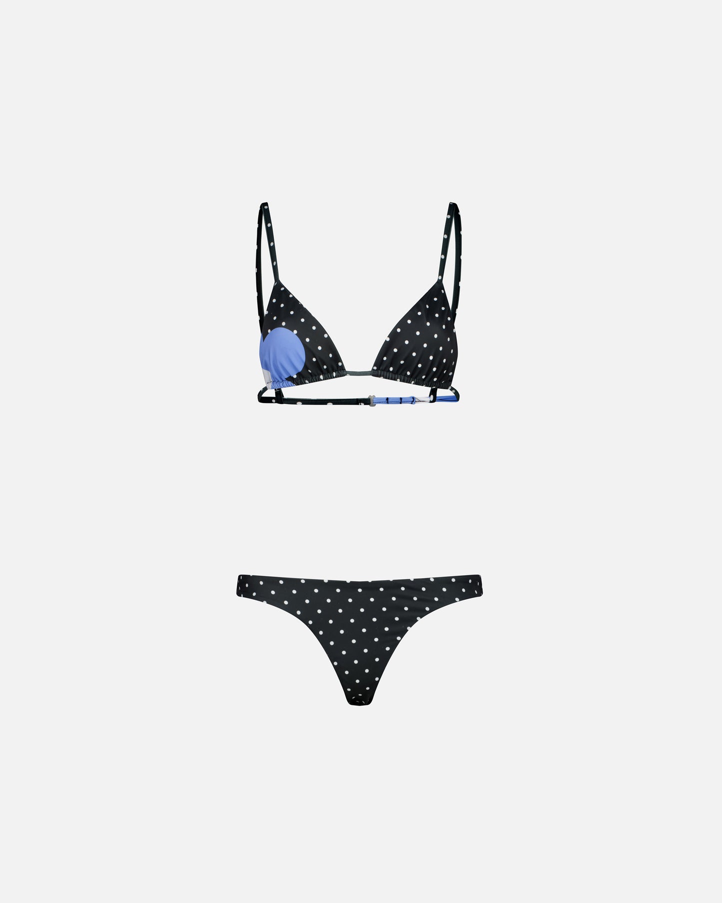DOT AND FLOWER PRINTED BIKINI