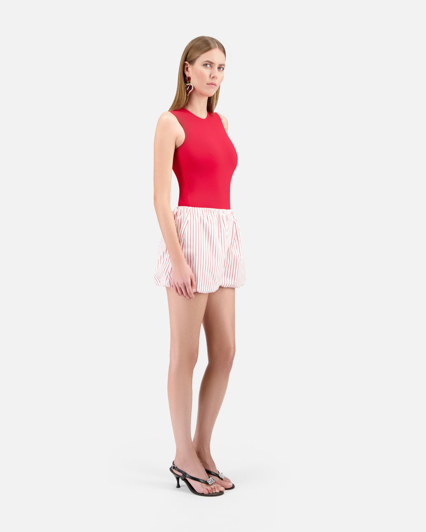 STRIPED BLOOMER SHORTS