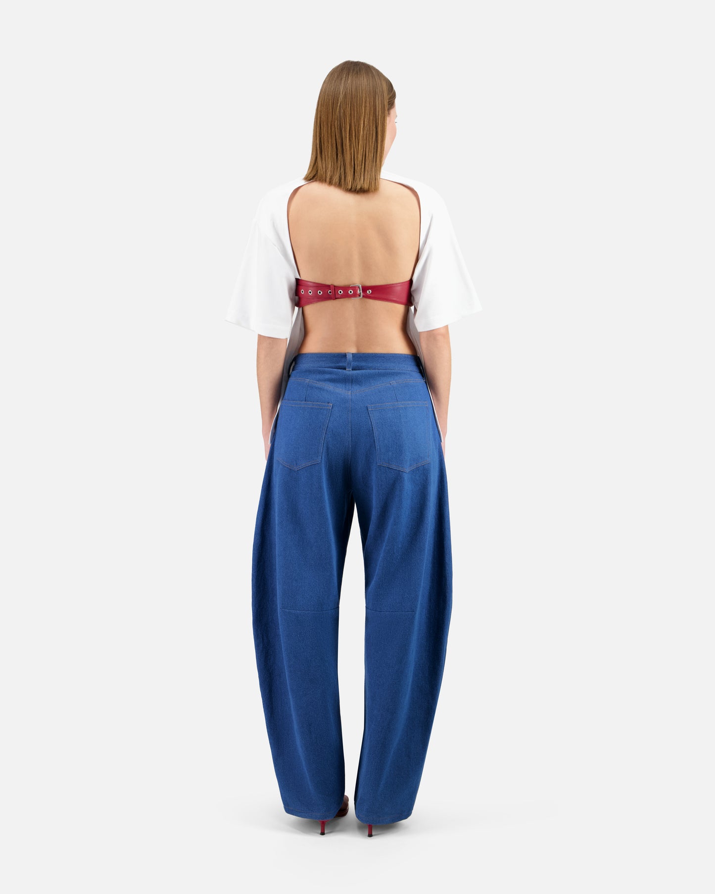 OVERSIZED BARE BACK T-SHIRT