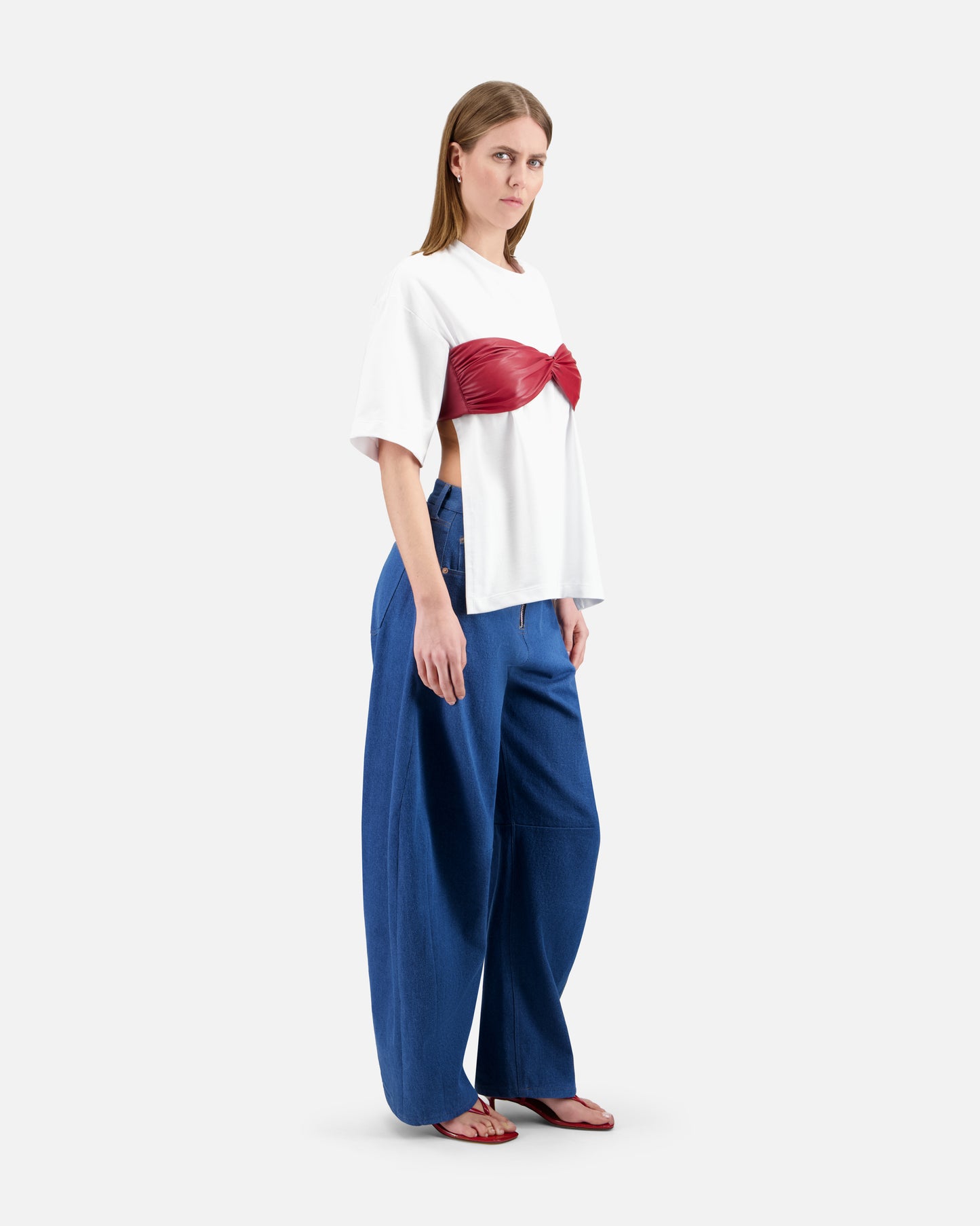 OVERSIZED BARE BACK T-SHIRT