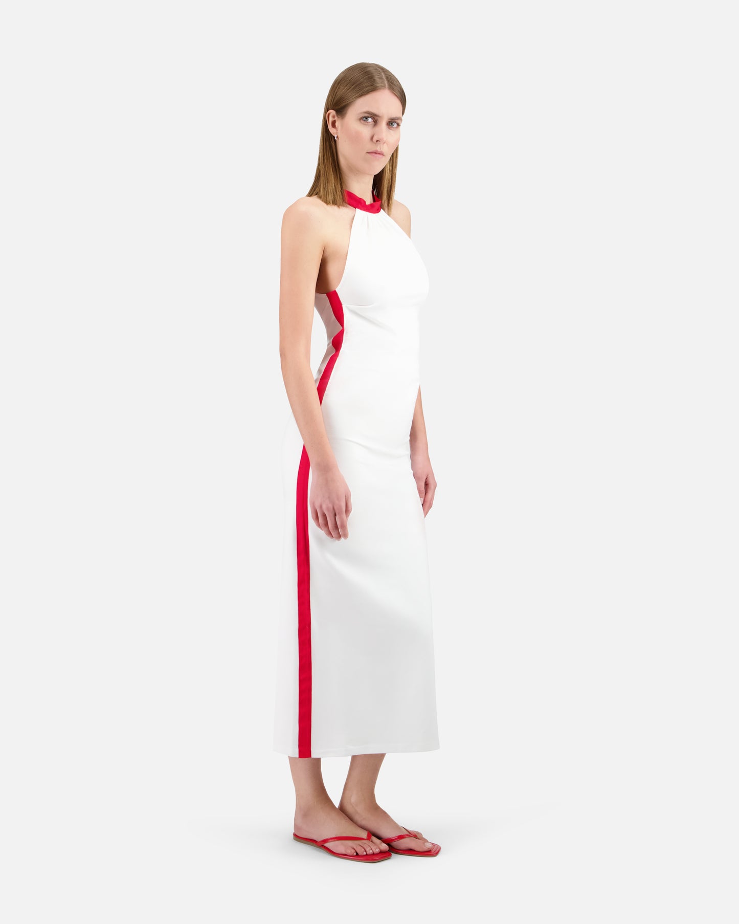 BICOLOUR LONG DRESS