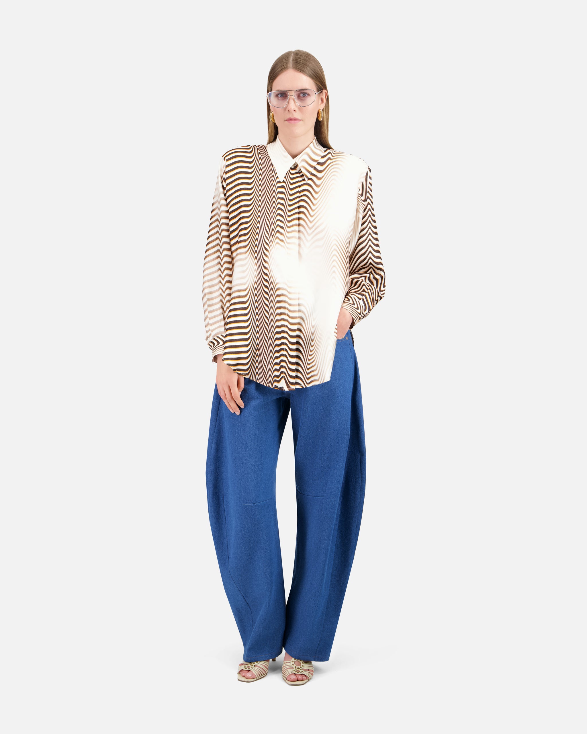 PRINTED SILK SHIRT