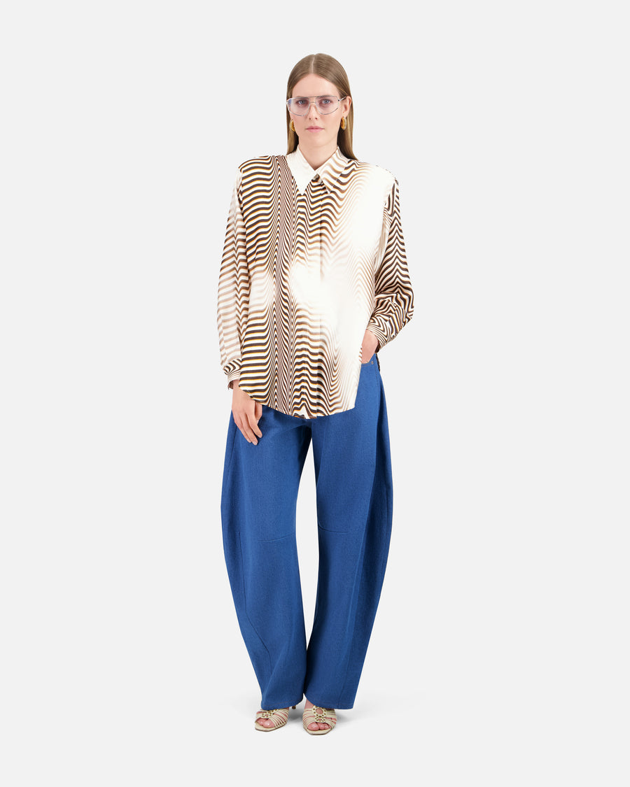 PRINTED SILK SHIRT