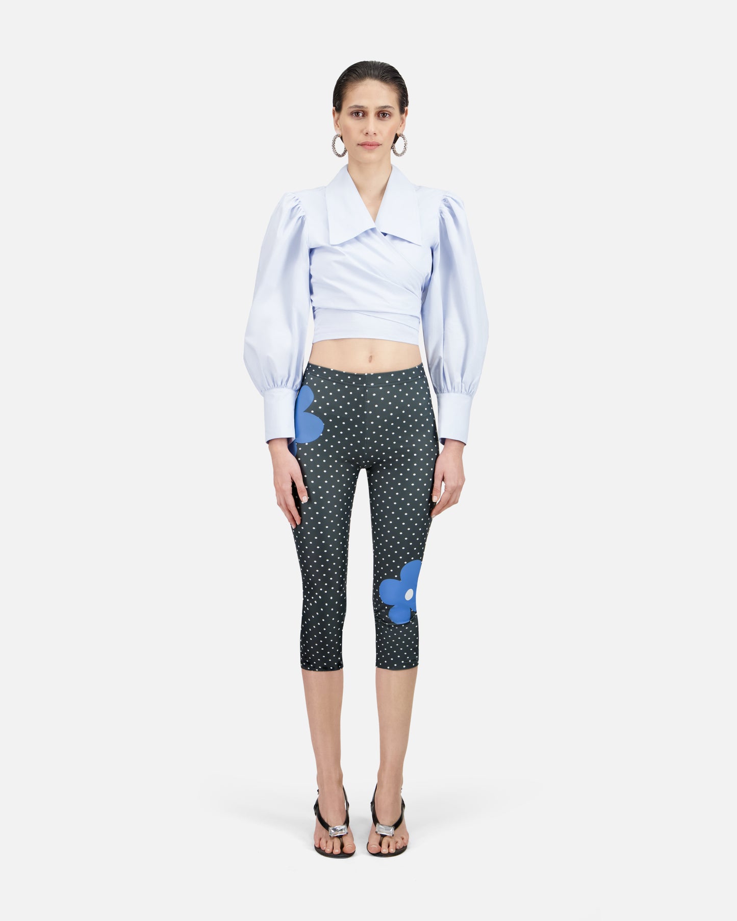 CAPRI LEGGING IN PRINTED STRETCH JERSEY