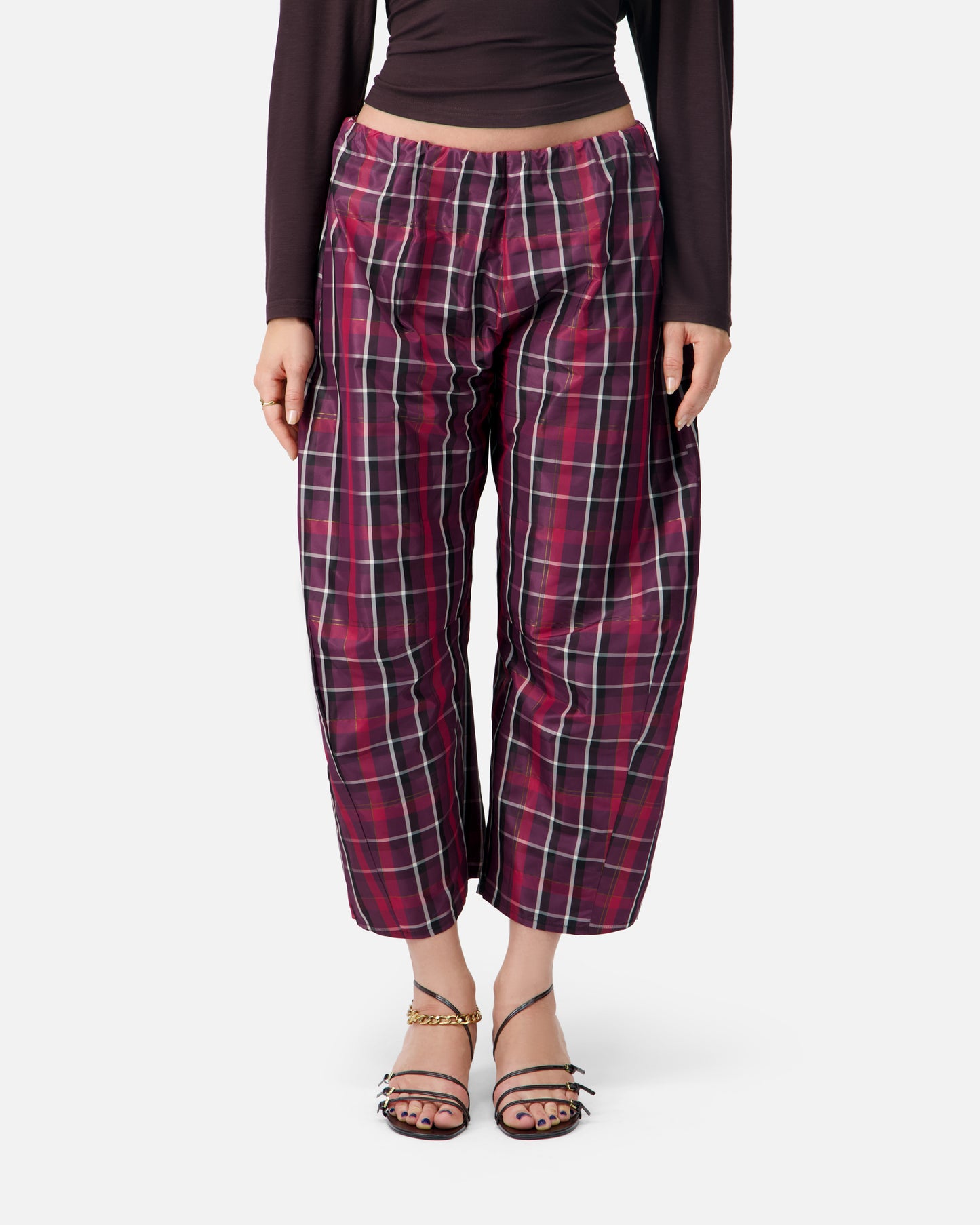 BALLOON SILK TROUSERS