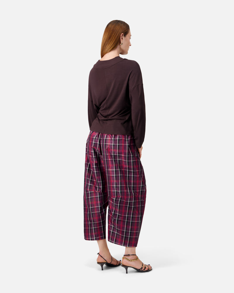 BALLOON SILK TROUSERS