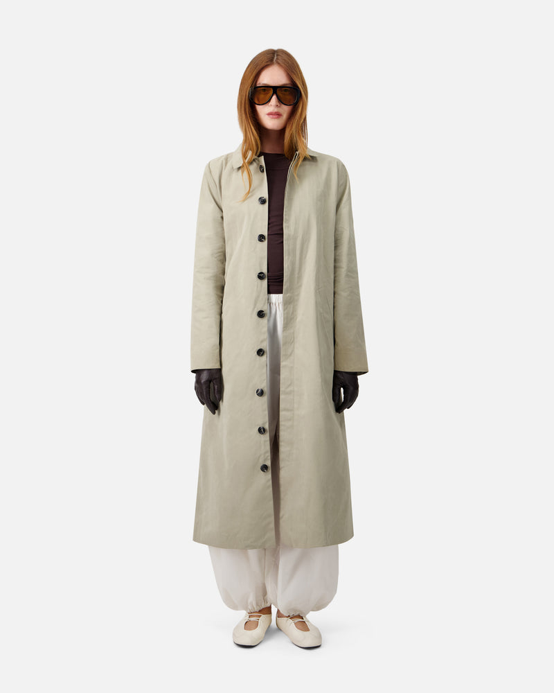 WASHED COTTON COAT