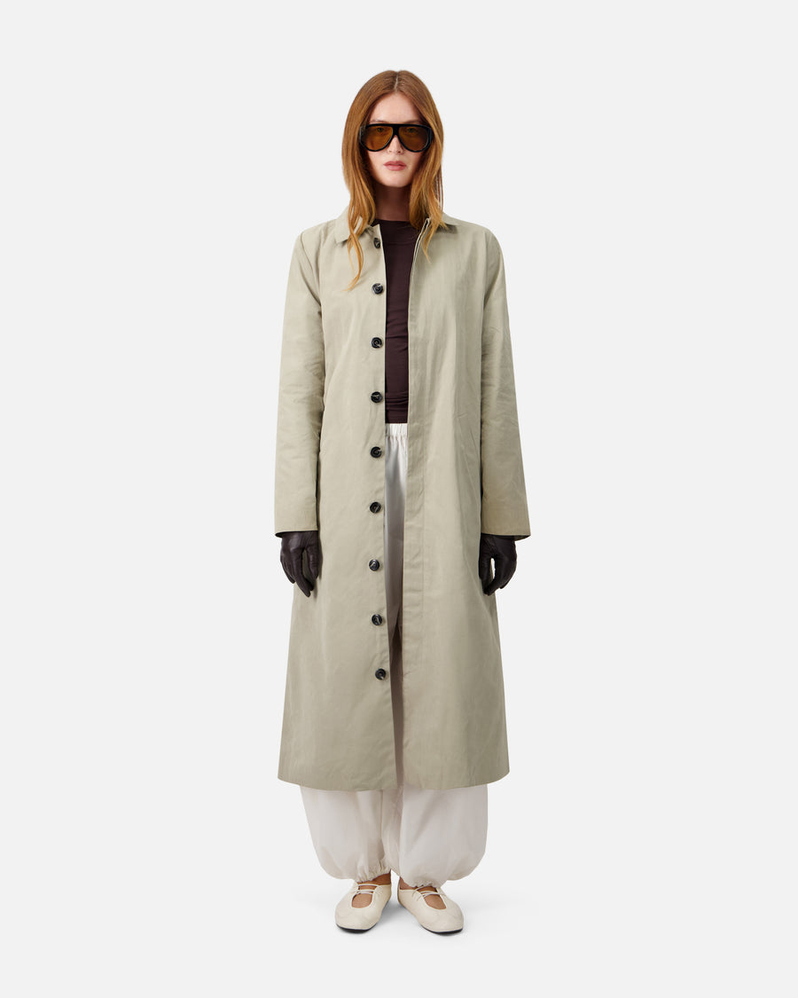 WASHED COTTON COAT