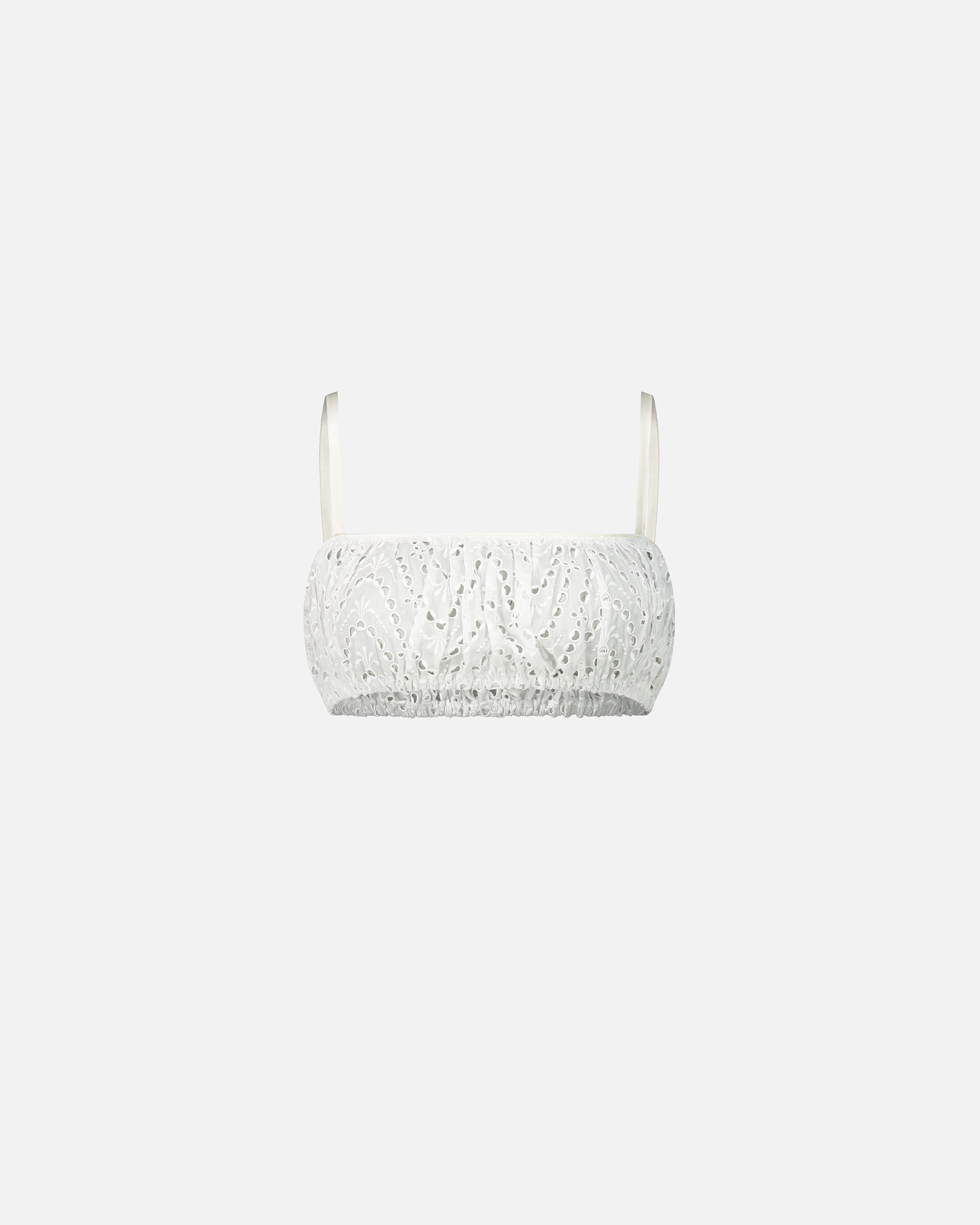 EMBROIDERED COTTON BRALETTE