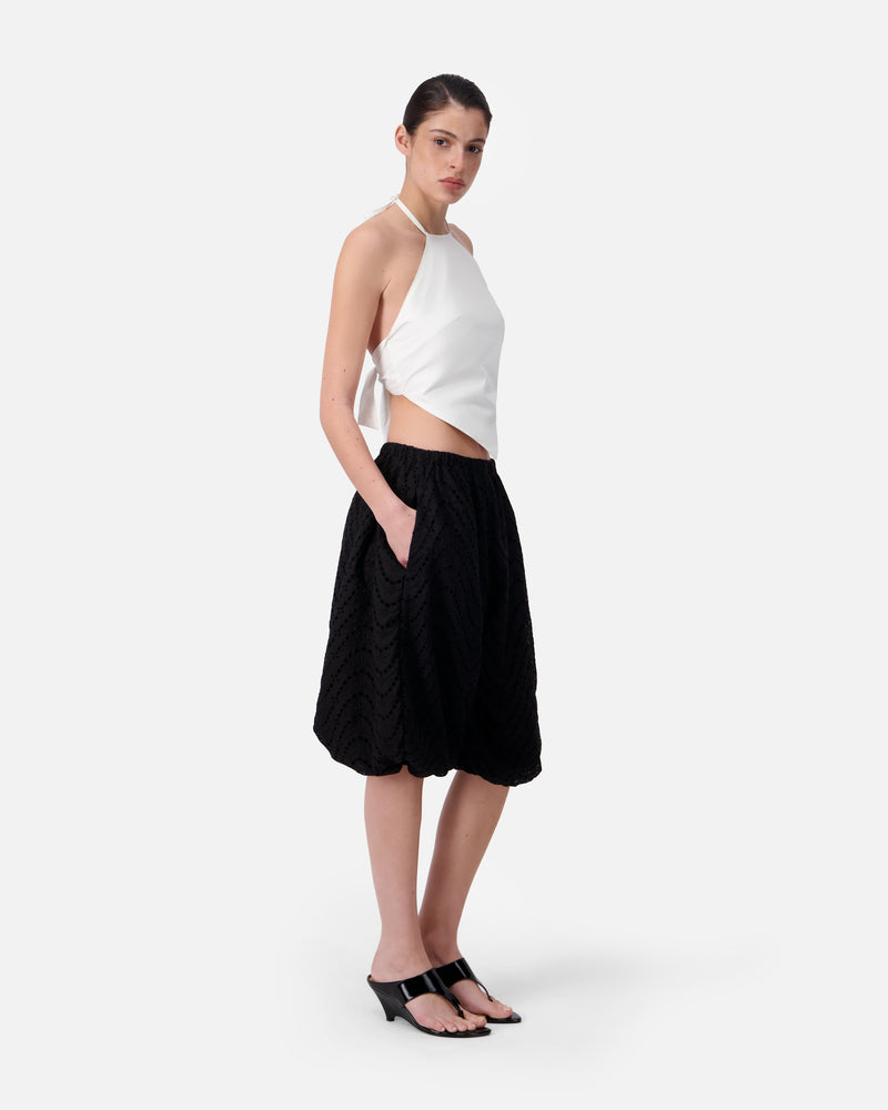 EMBROIDERED BALLOON BERMUDA