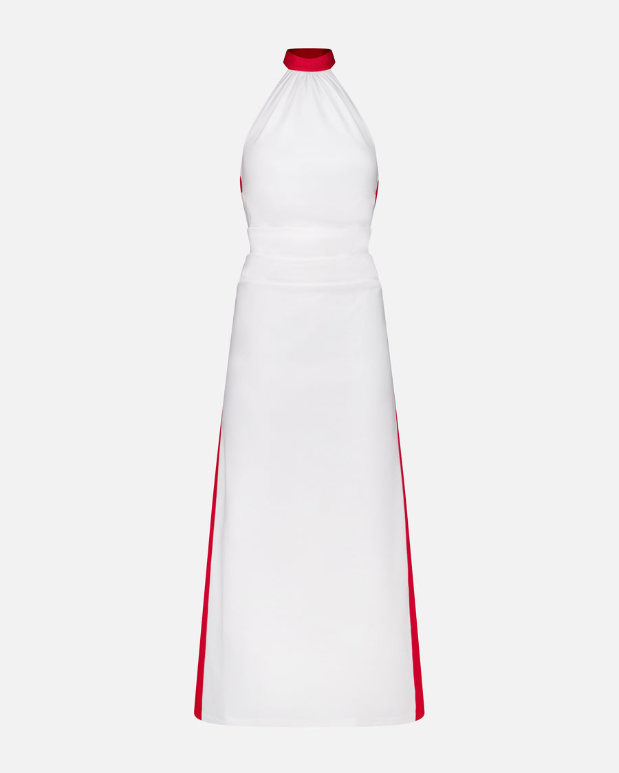 BICOLOUR LONG DRESS