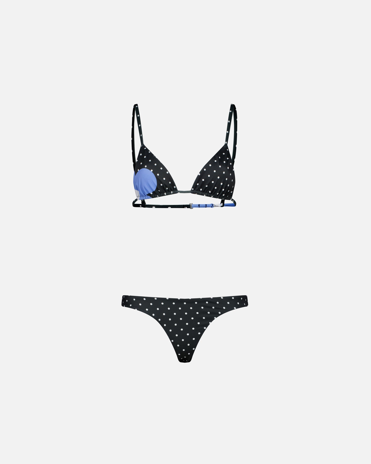 DOT AND FLOWER PRINTED BIKINI