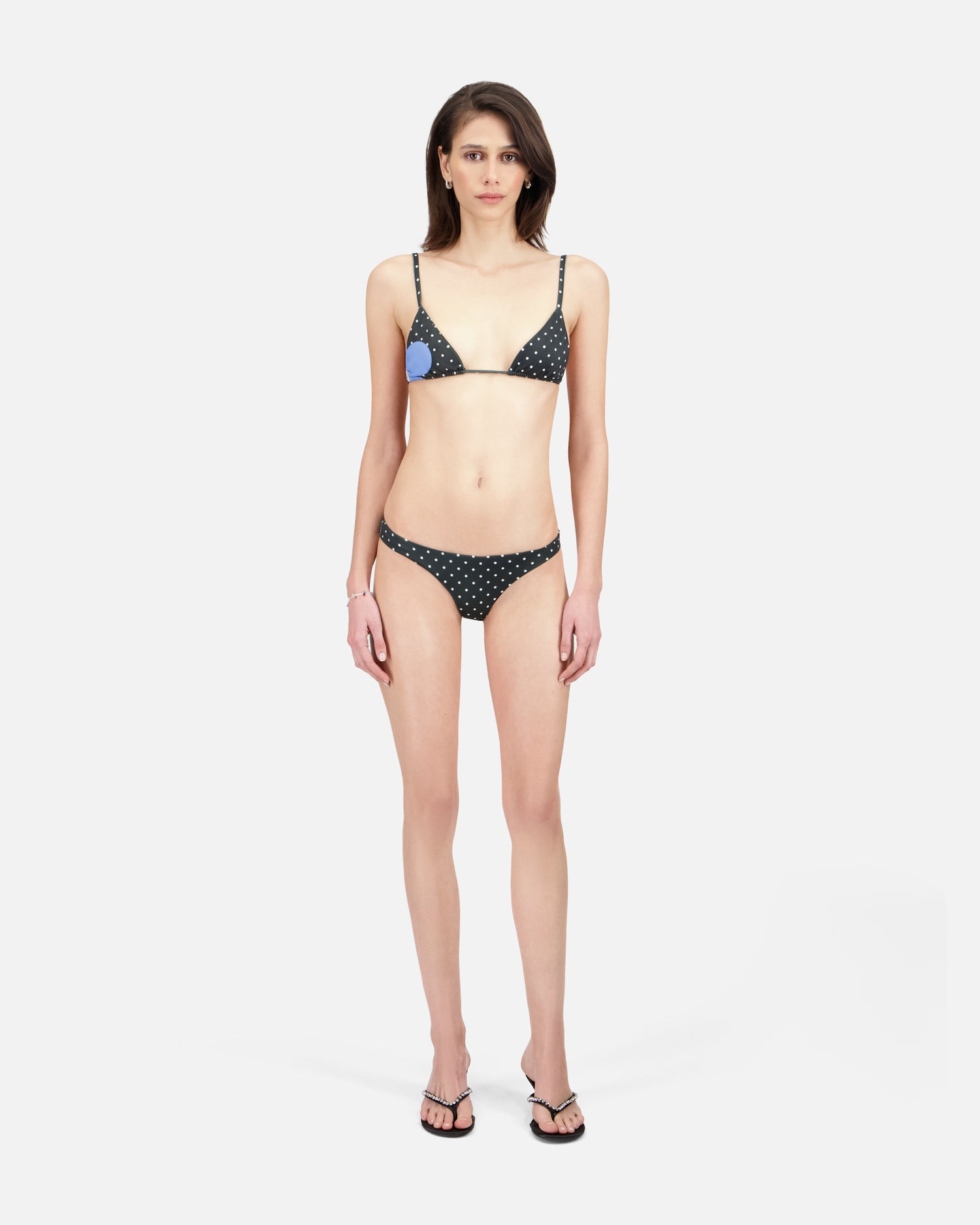 DOT AND FLOWER PRINTED BIKINI