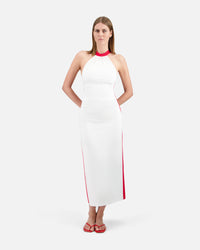 BICOLOUR LONG DRESS