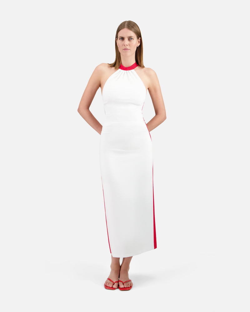 BICOLOUR LONG DRESS