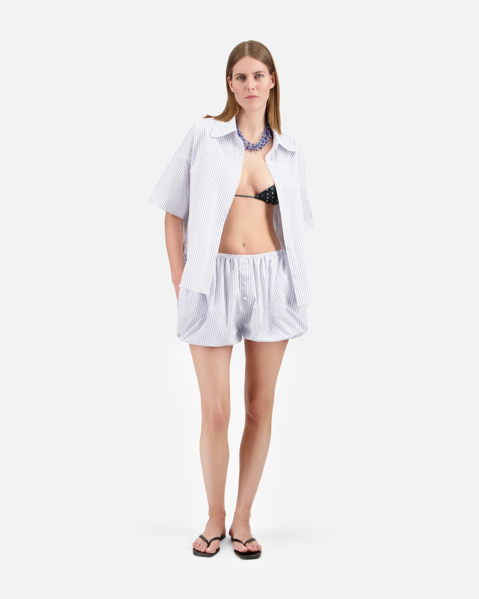 STRIPED BLOOMER SHORTS