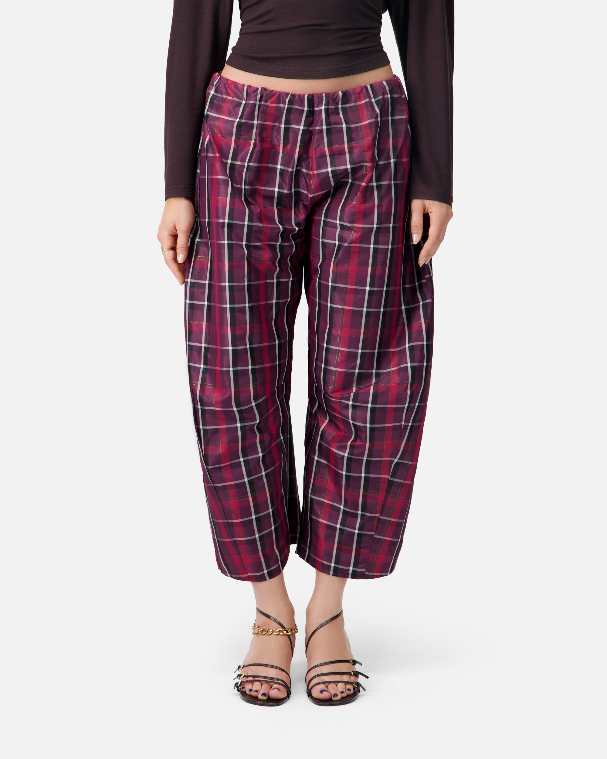 BALLOON SILK TROUSERS