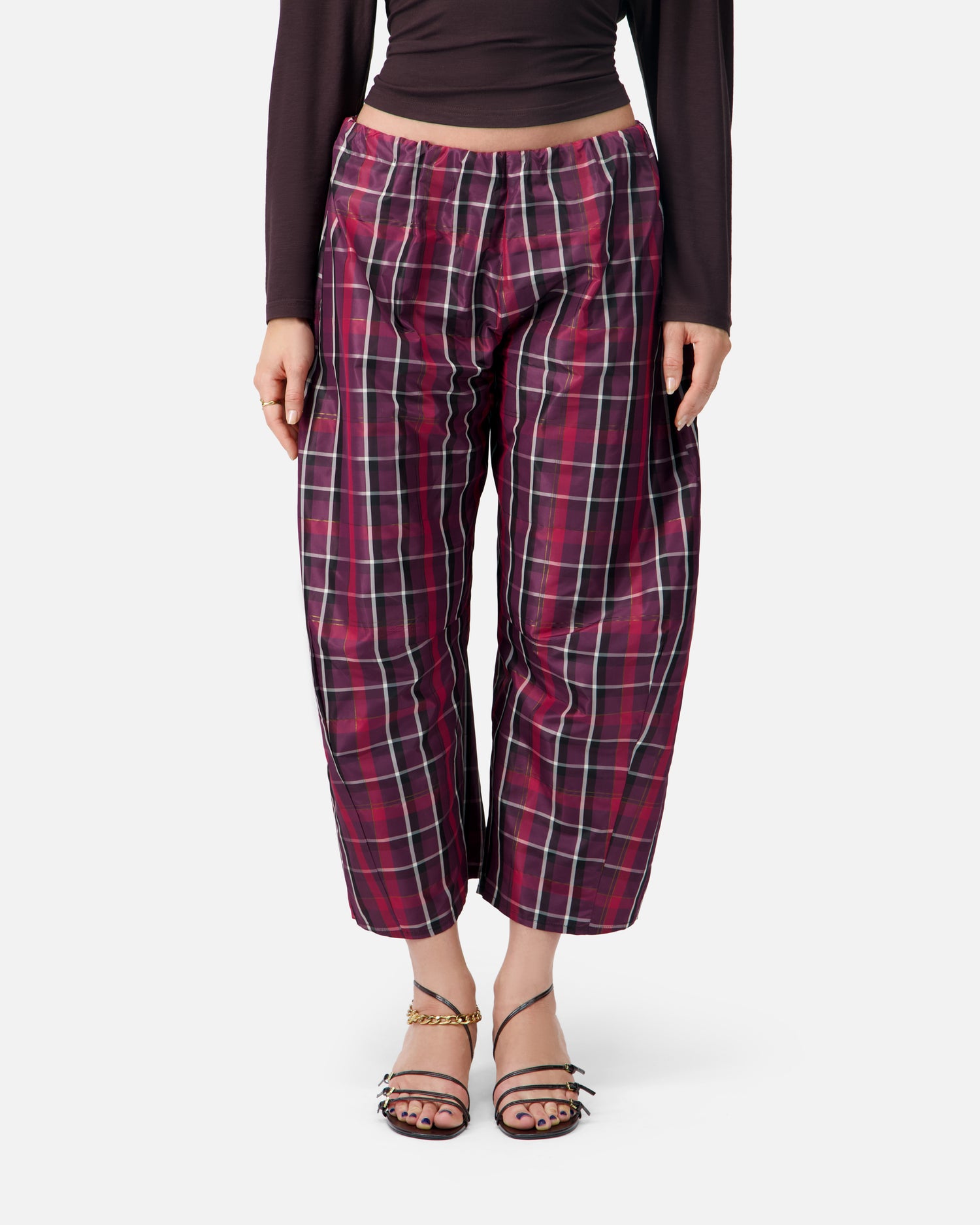 BALLOON SILK TROUSERS