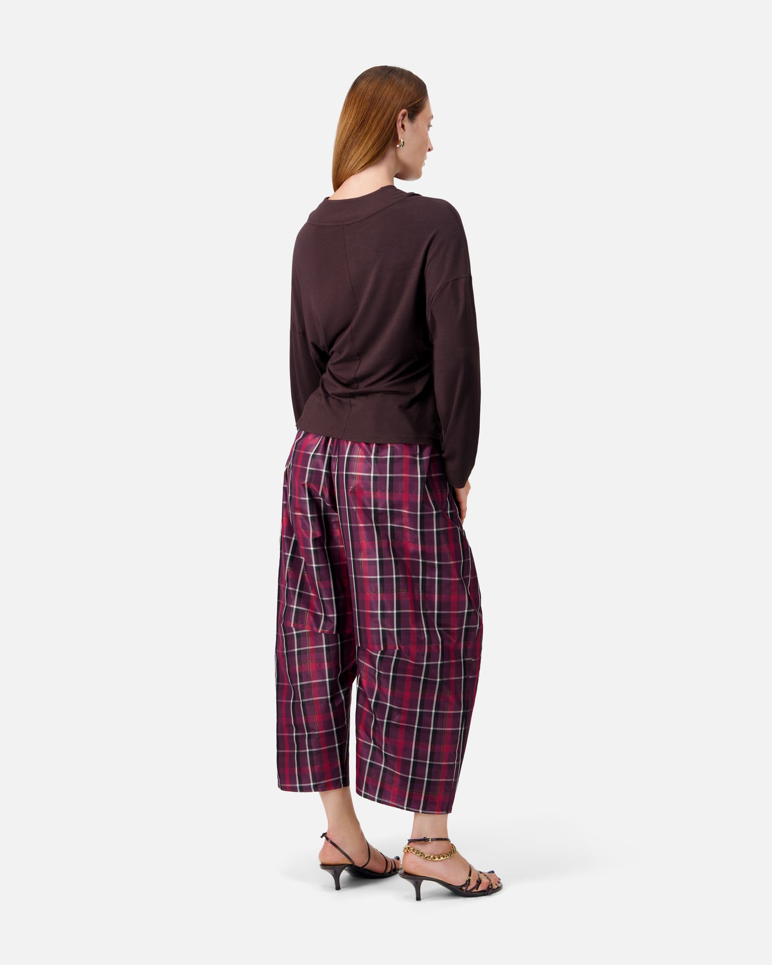 BALLOON SILK TROUSERS