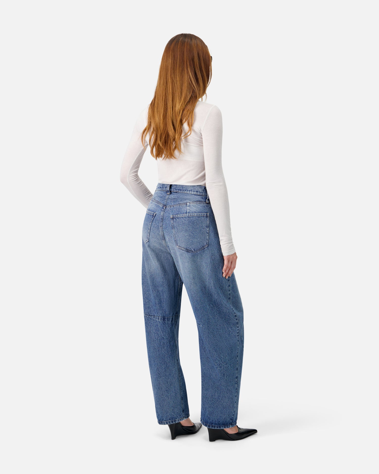 WASHED WIDE-LEG DENIM