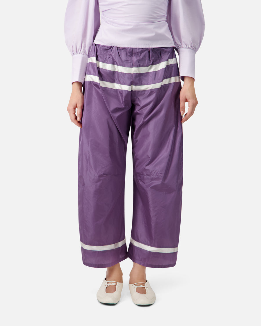 WIDE-LEG SILK TROUSERS