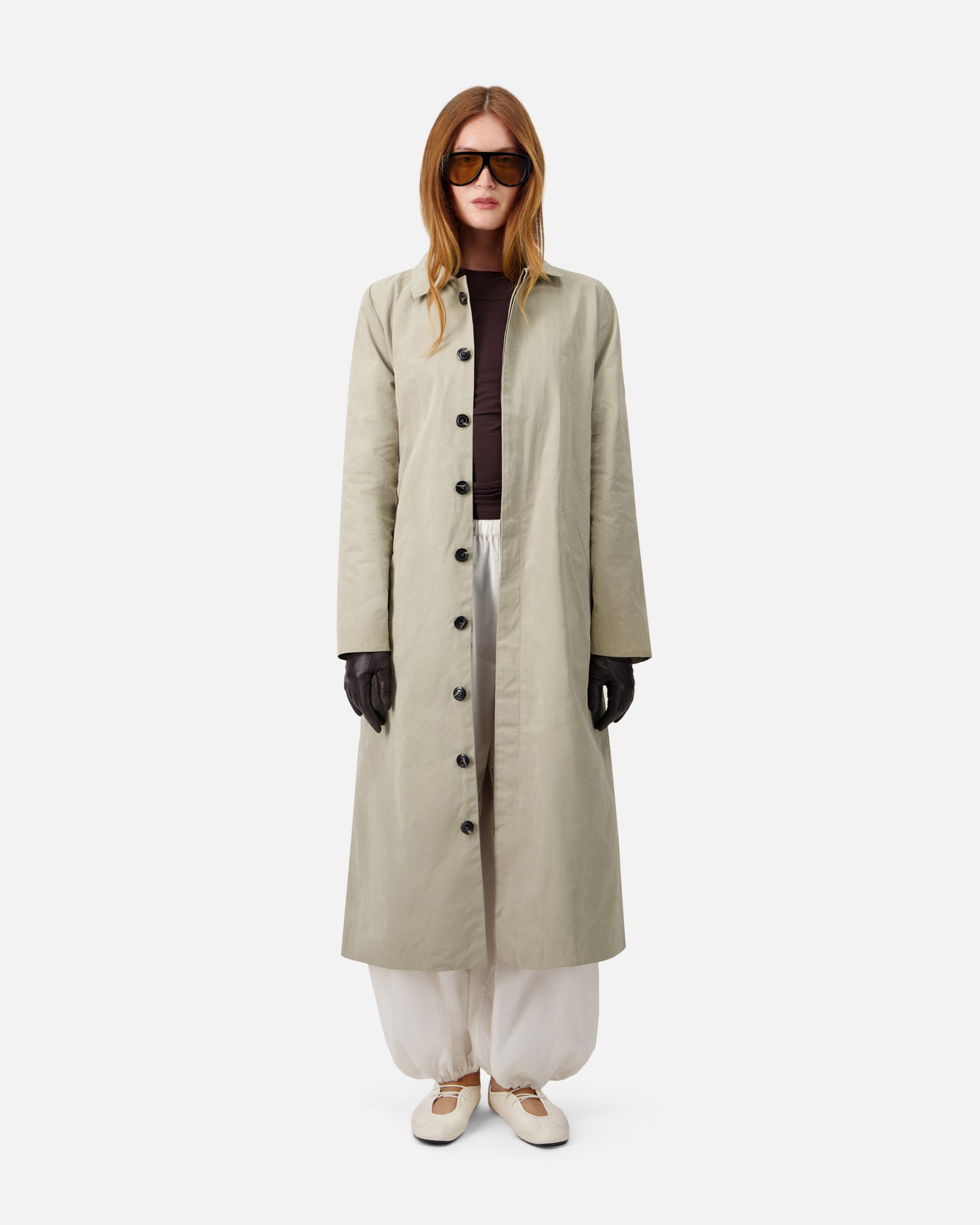 WASHED COTTON COAT