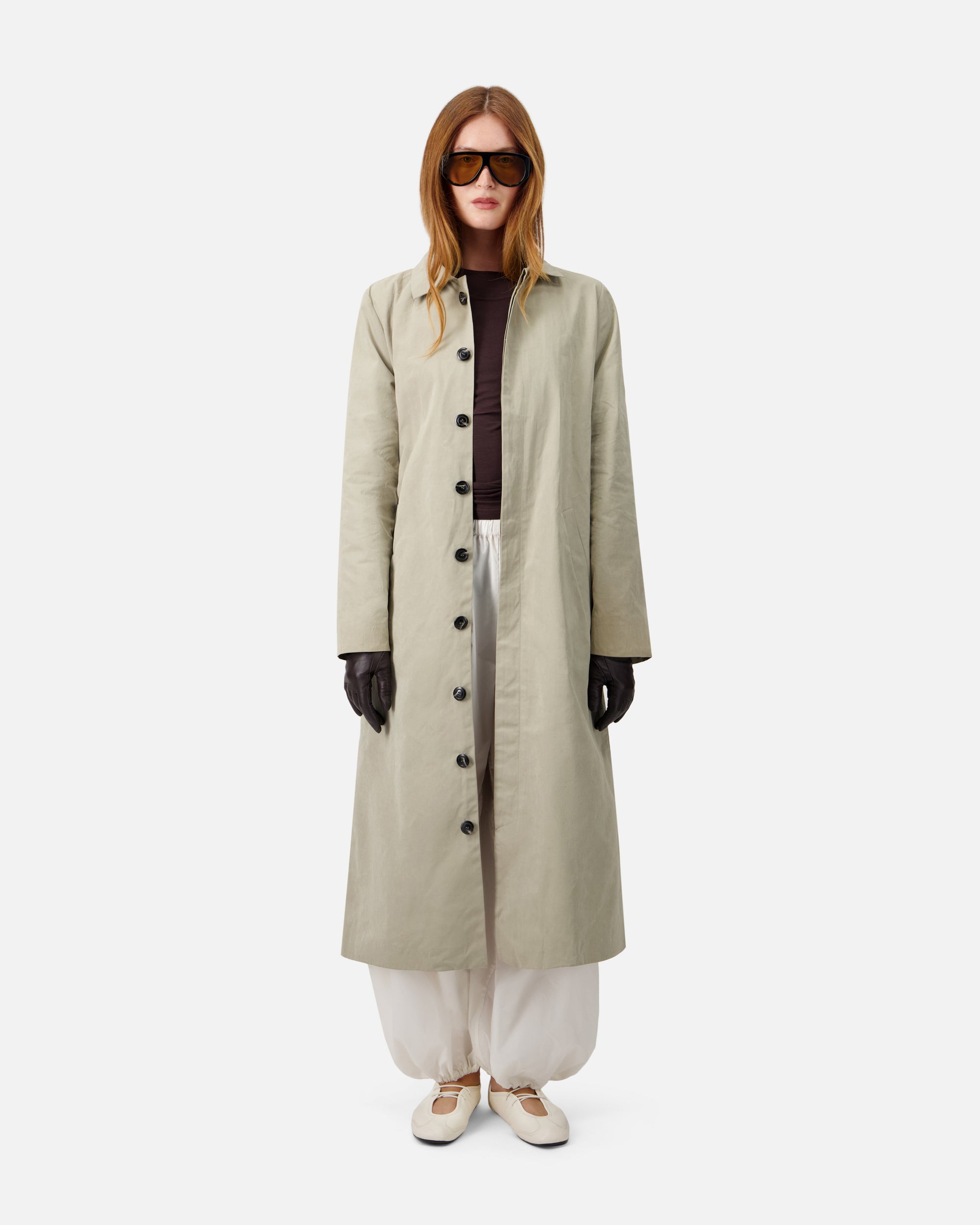 WASHED COTTON COAT