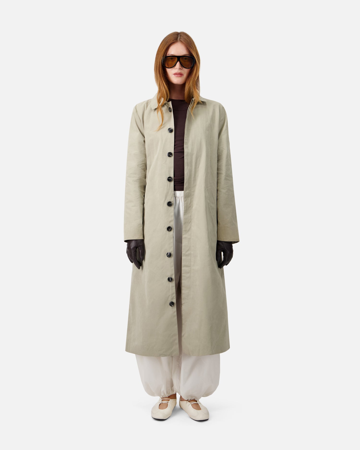 WASHED COTTON COAT