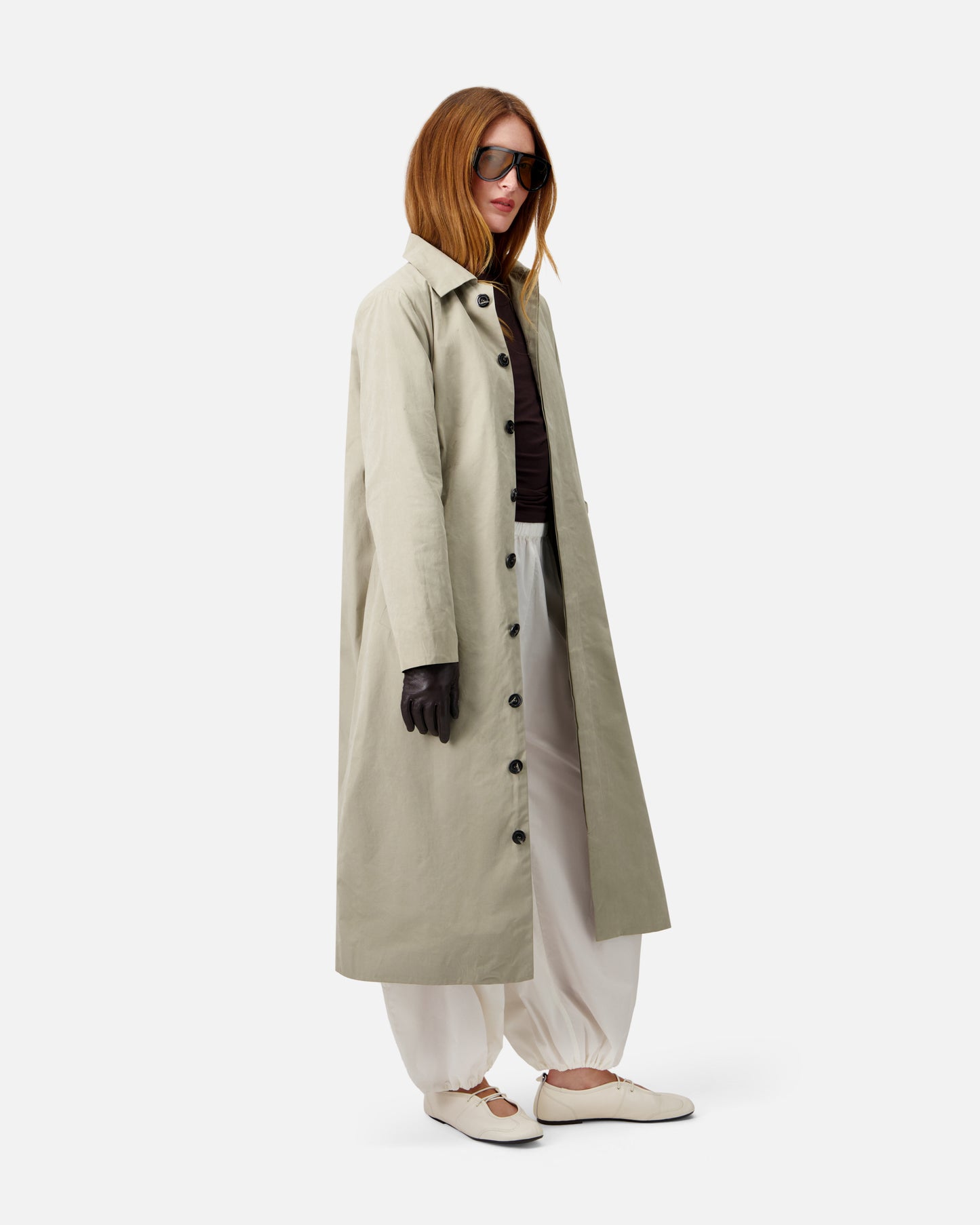 WASHED COTTON COAT