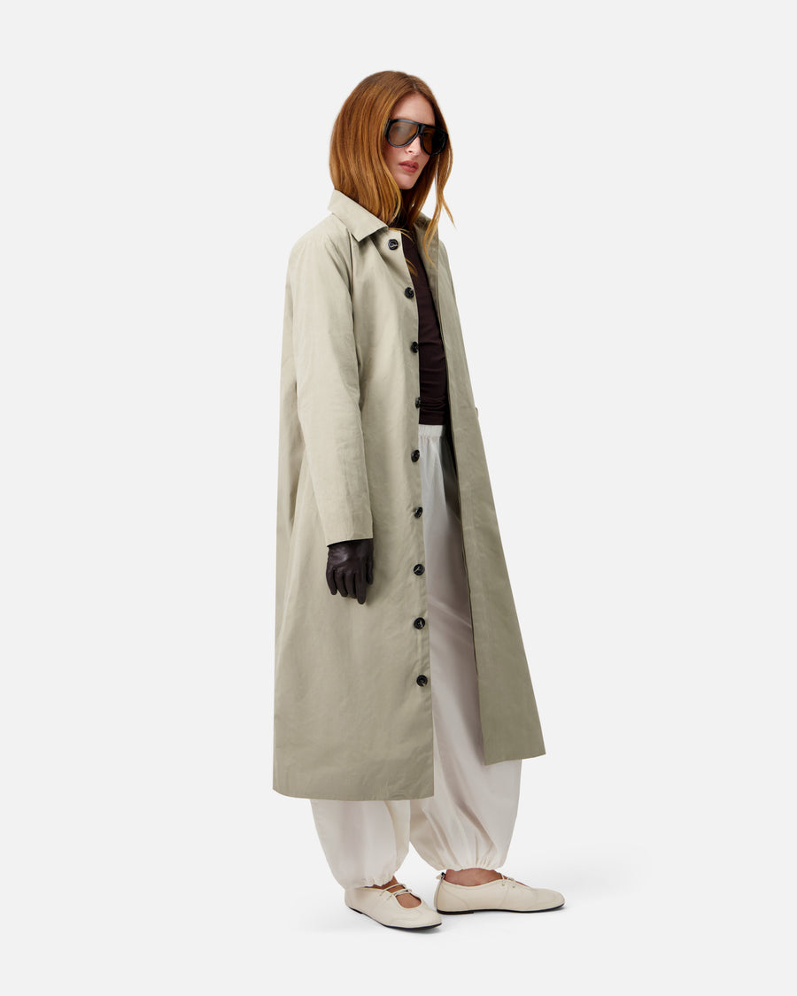 WASHED COTTON COAT