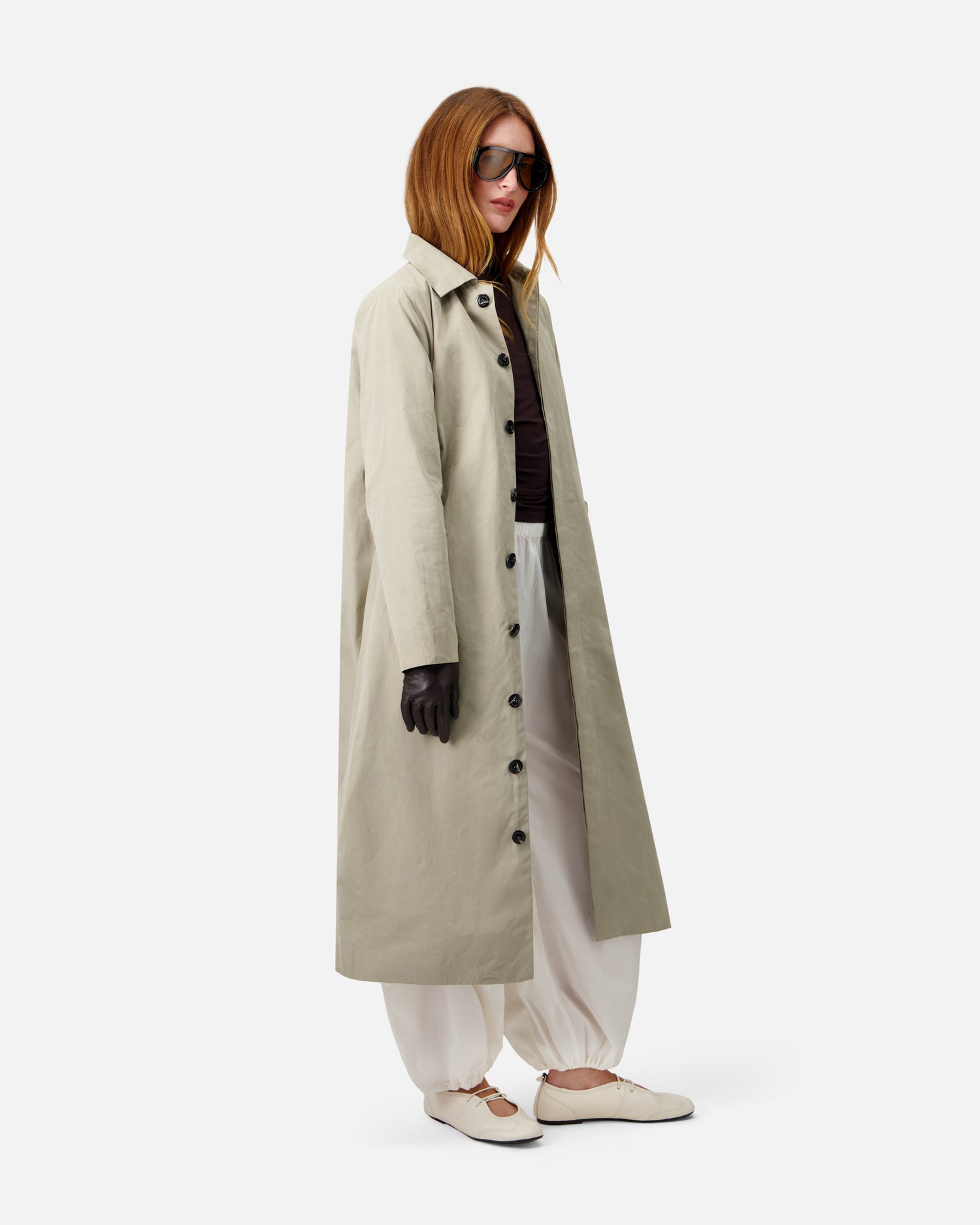 WASHED COTTON COAT