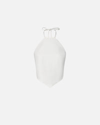 HALTER POPLIN TOP