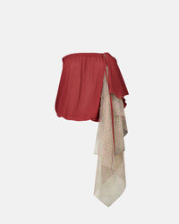 SILK CHIFFON BUSTIER