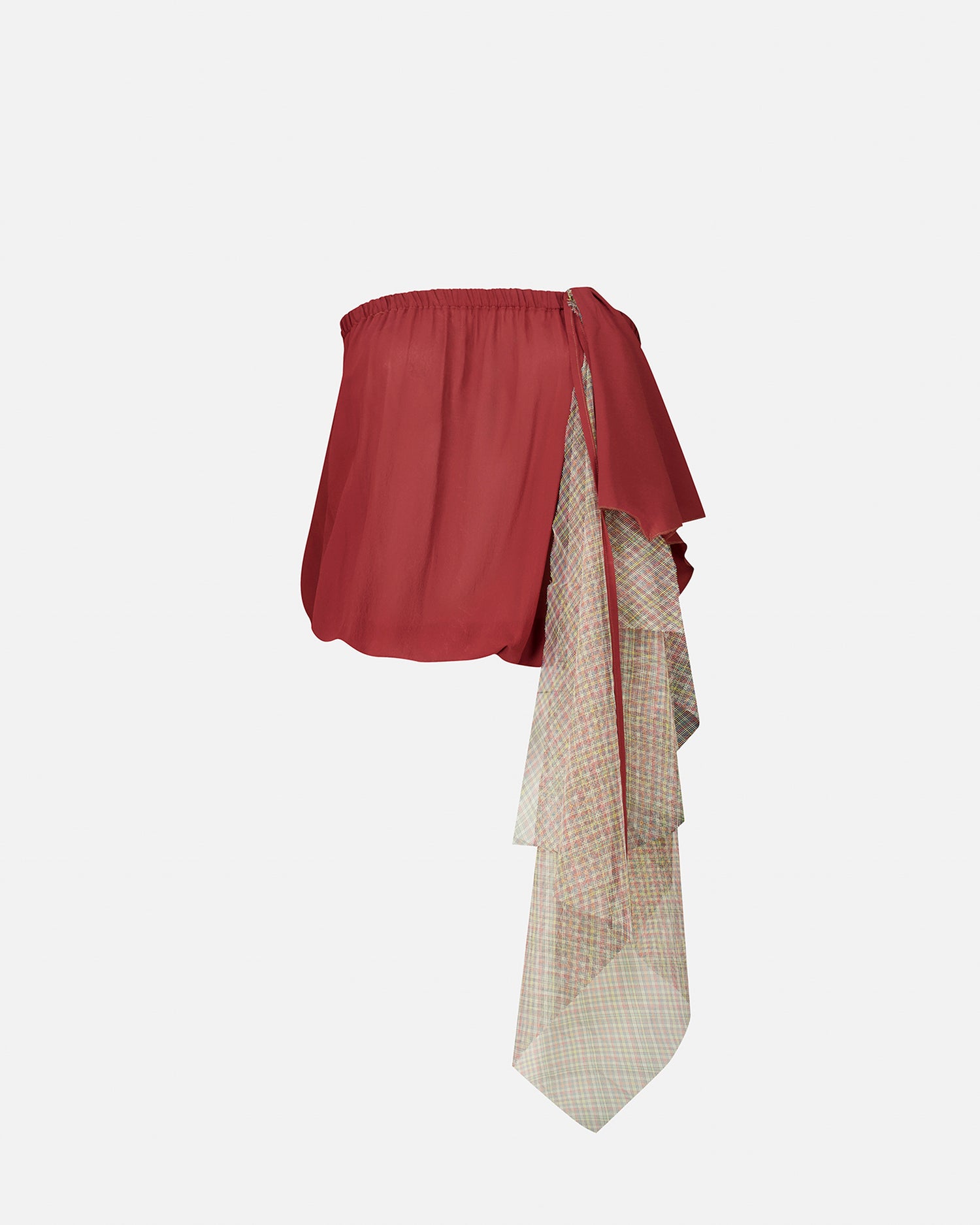 SILK CHIFFON BUSTIER