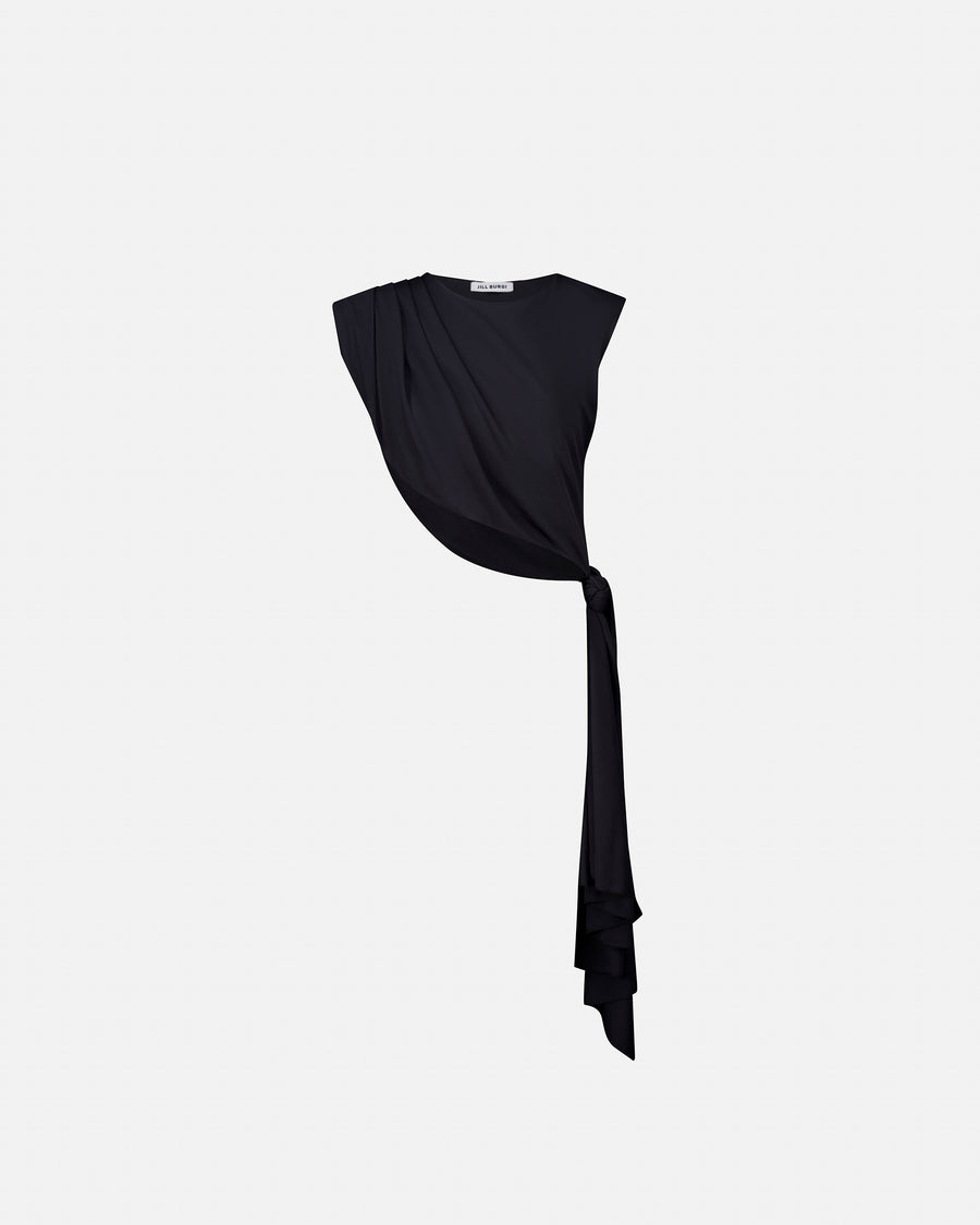 DRAPED CUT-OUT TOP