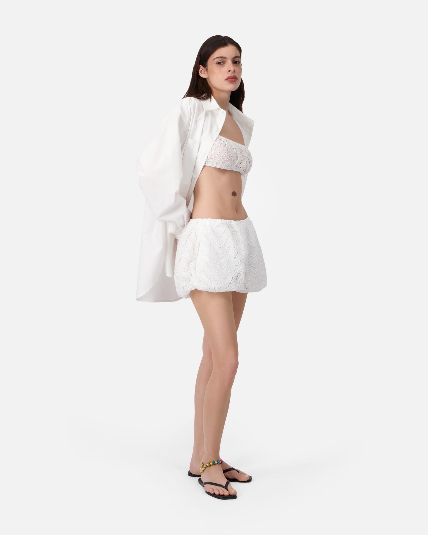 EMBROIDERED BLOOMER SHORT