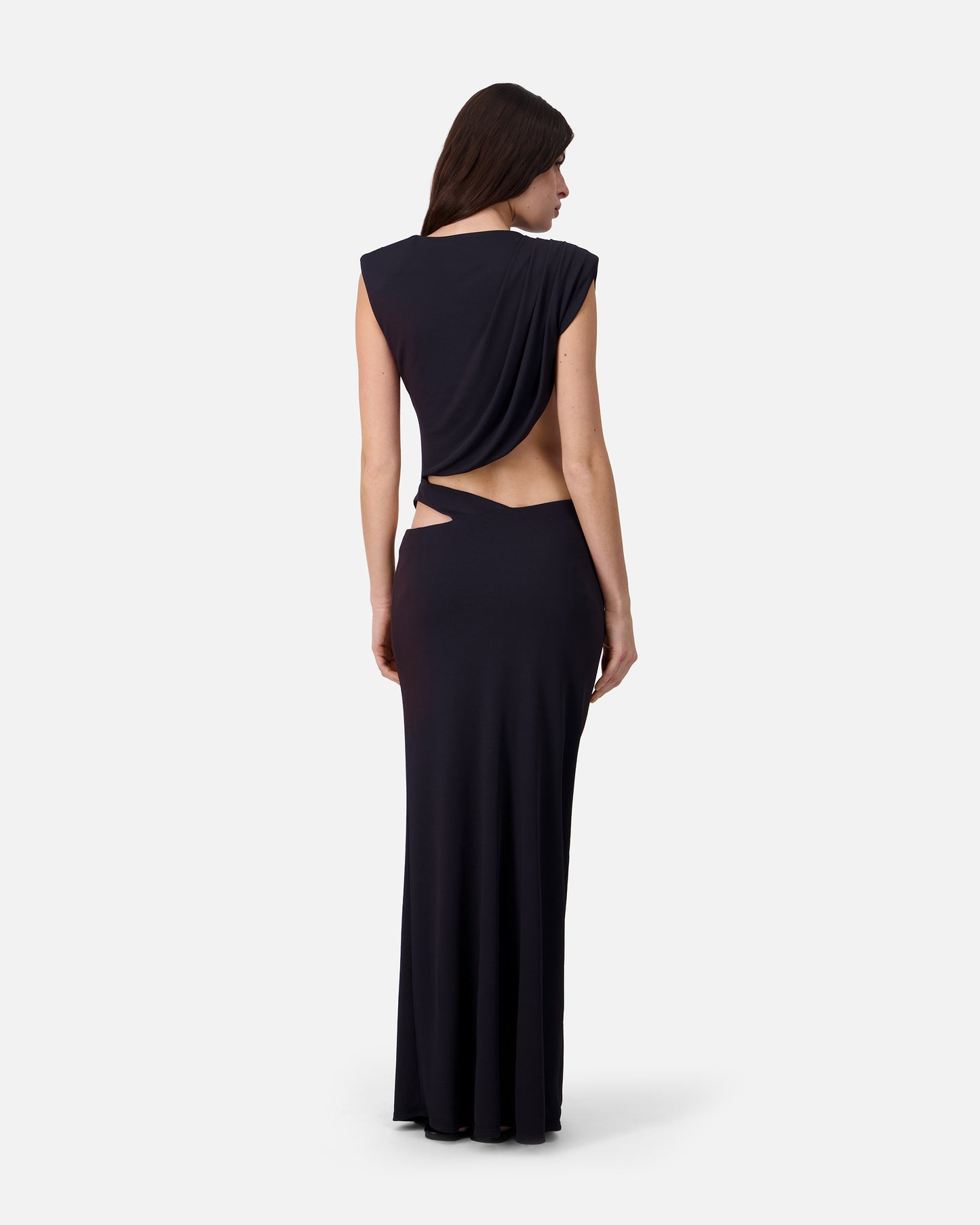 DRAPED CUT-OUT DRESS