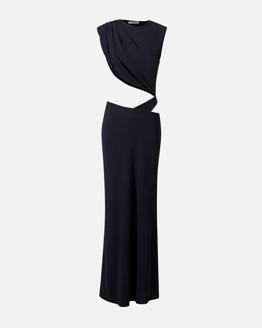 DRAPED CUT-OUT DRESS
