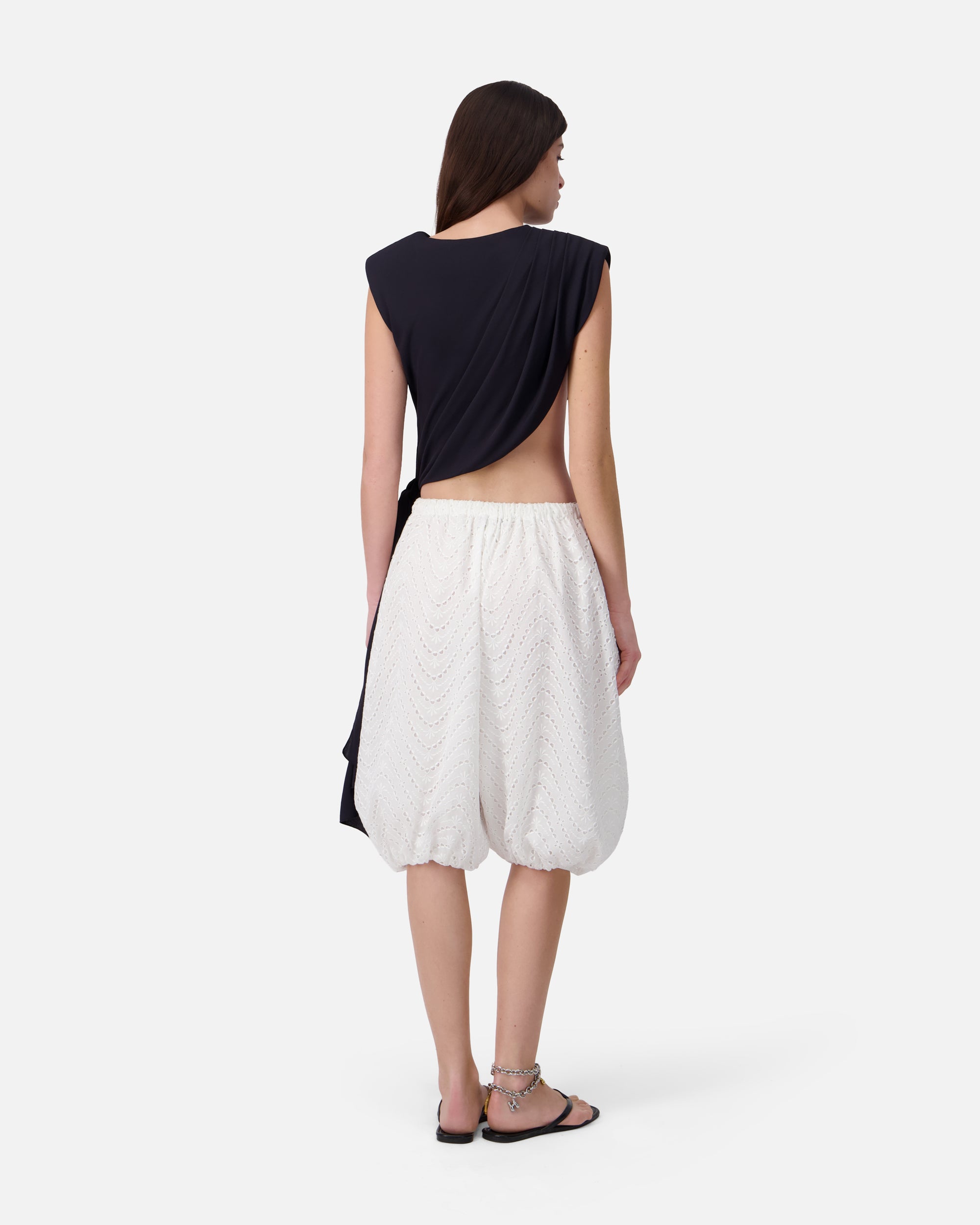 DRAPED CUT-OUT TOP