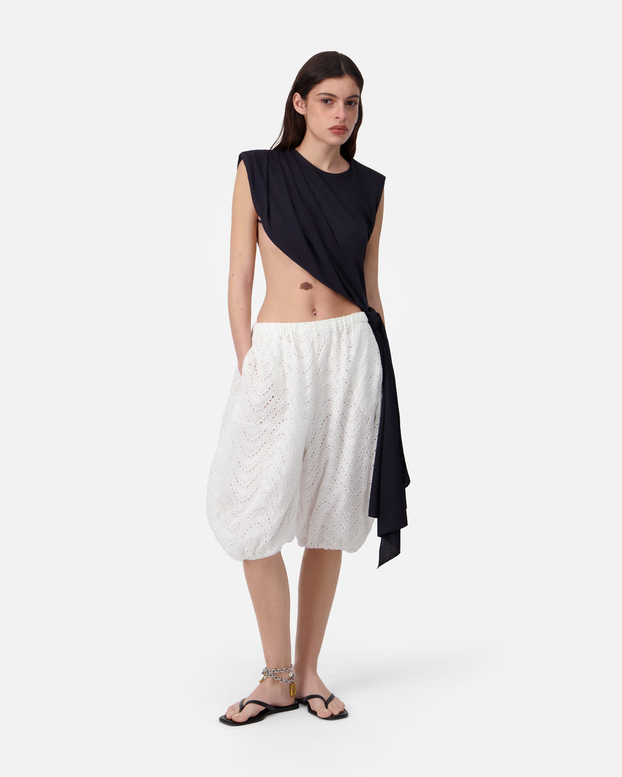 DRAPED CUT-OUT TOP