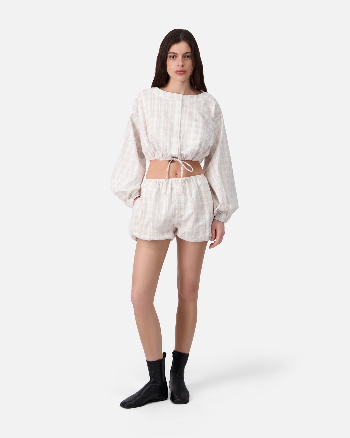 SEERSUCKER BLOOMER SHORT