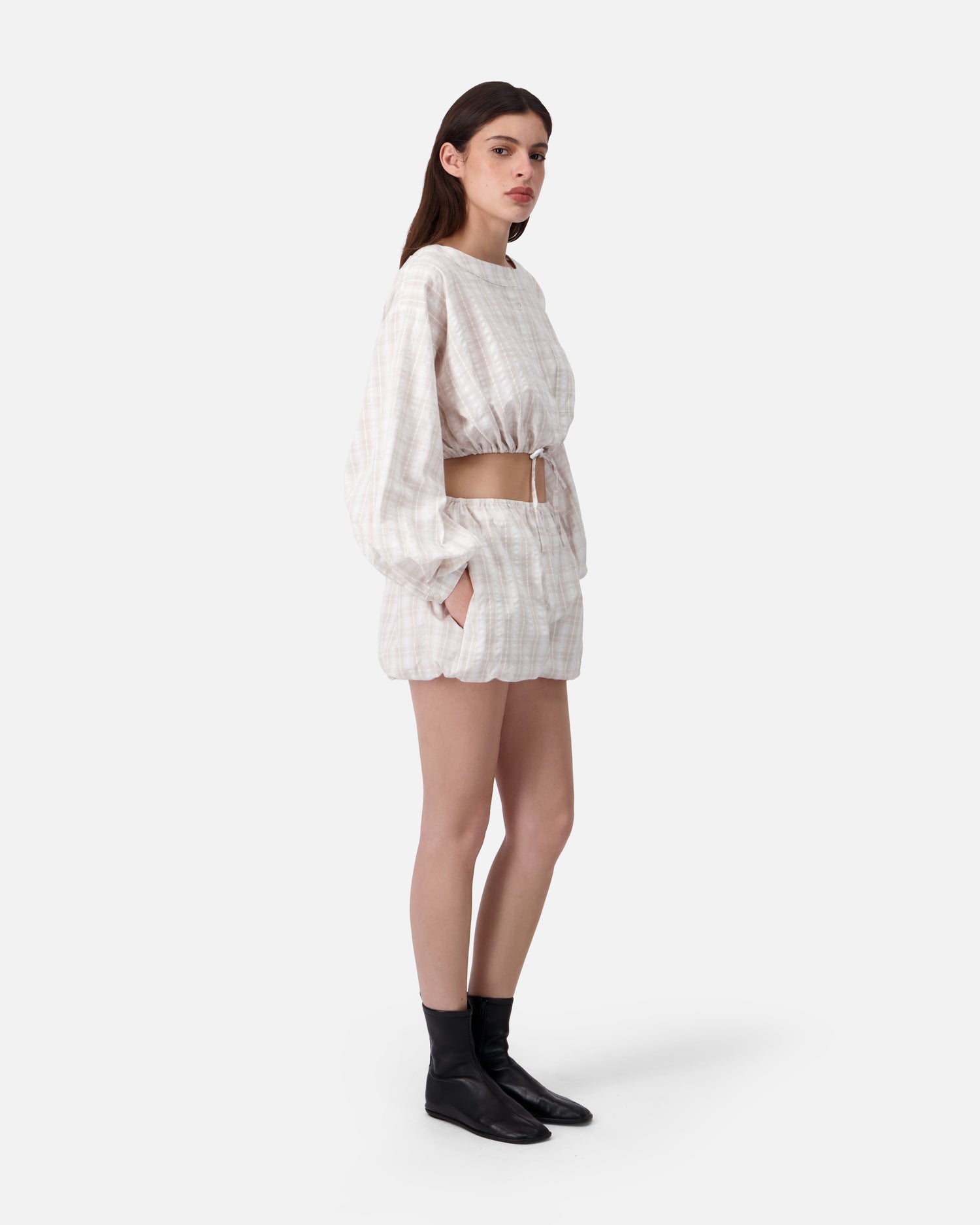 SEERSUCKER BLOOMER SHORT