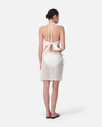 HALTER POPLIN TOP