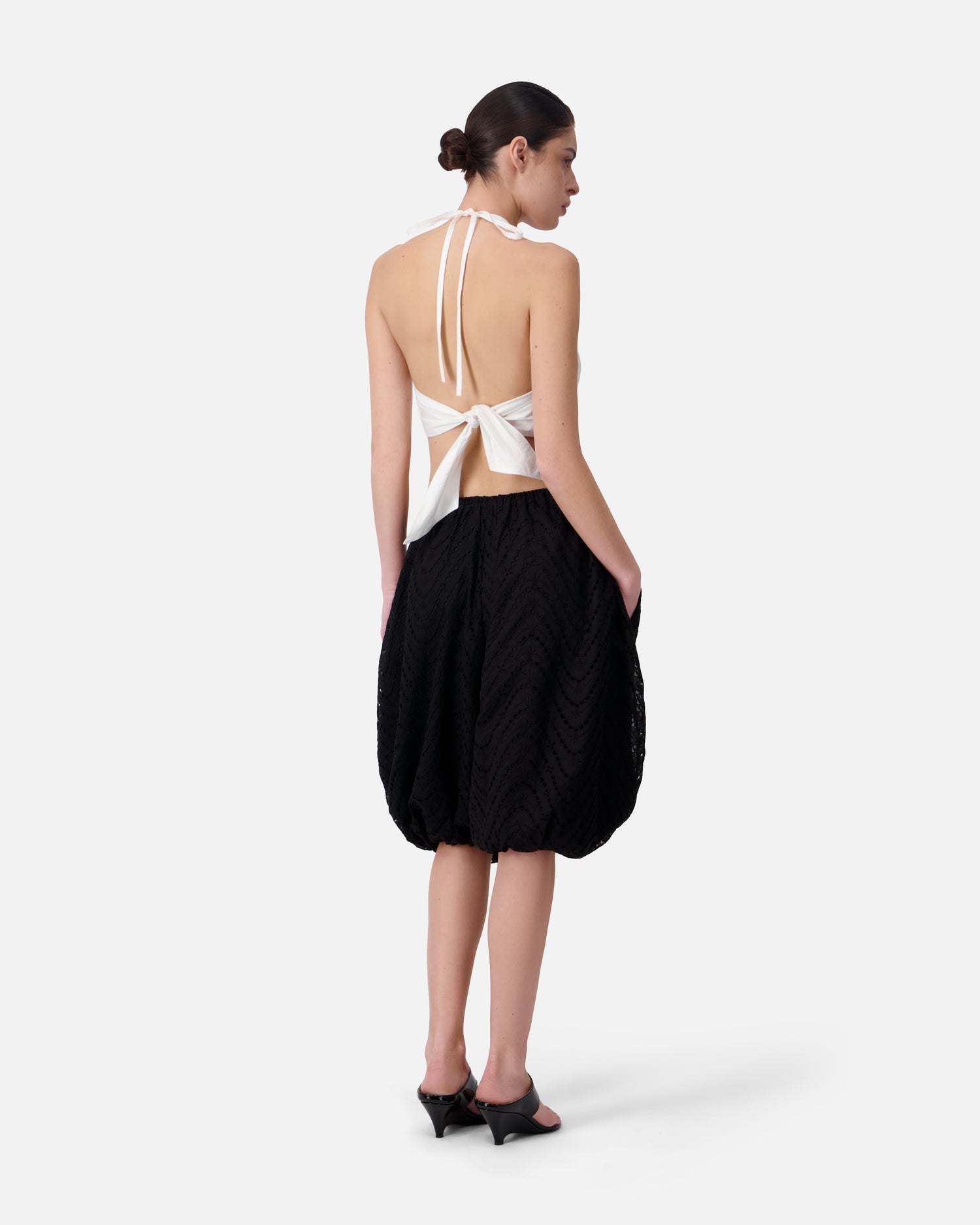 EMBROIDERED BALLOON BERMUDA