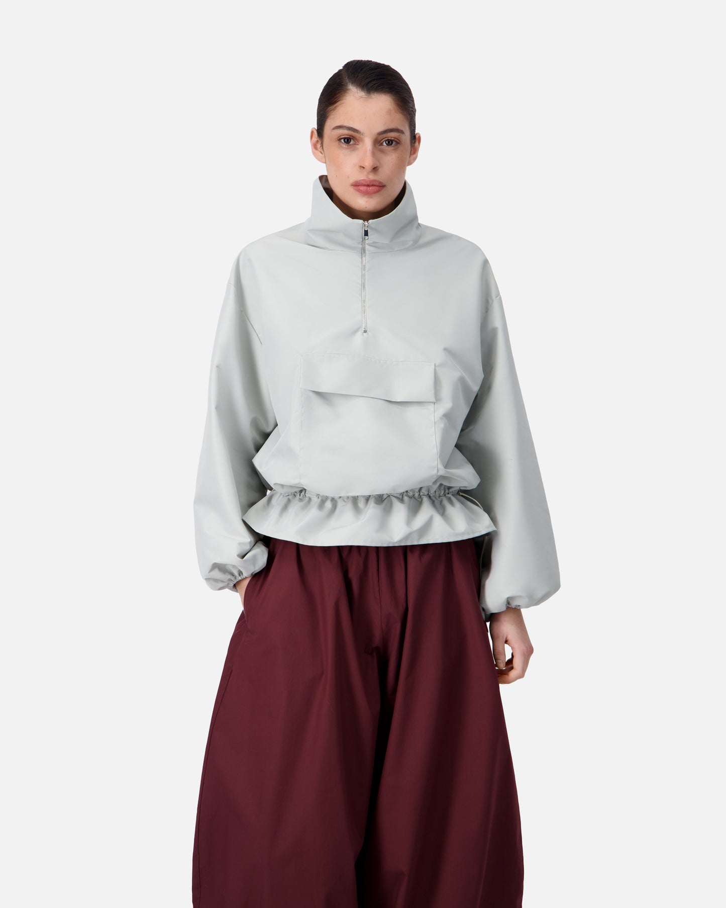 HIGH-NECK PULLOVER JACKET