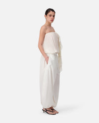 SILK CHIFFON BUSTIER