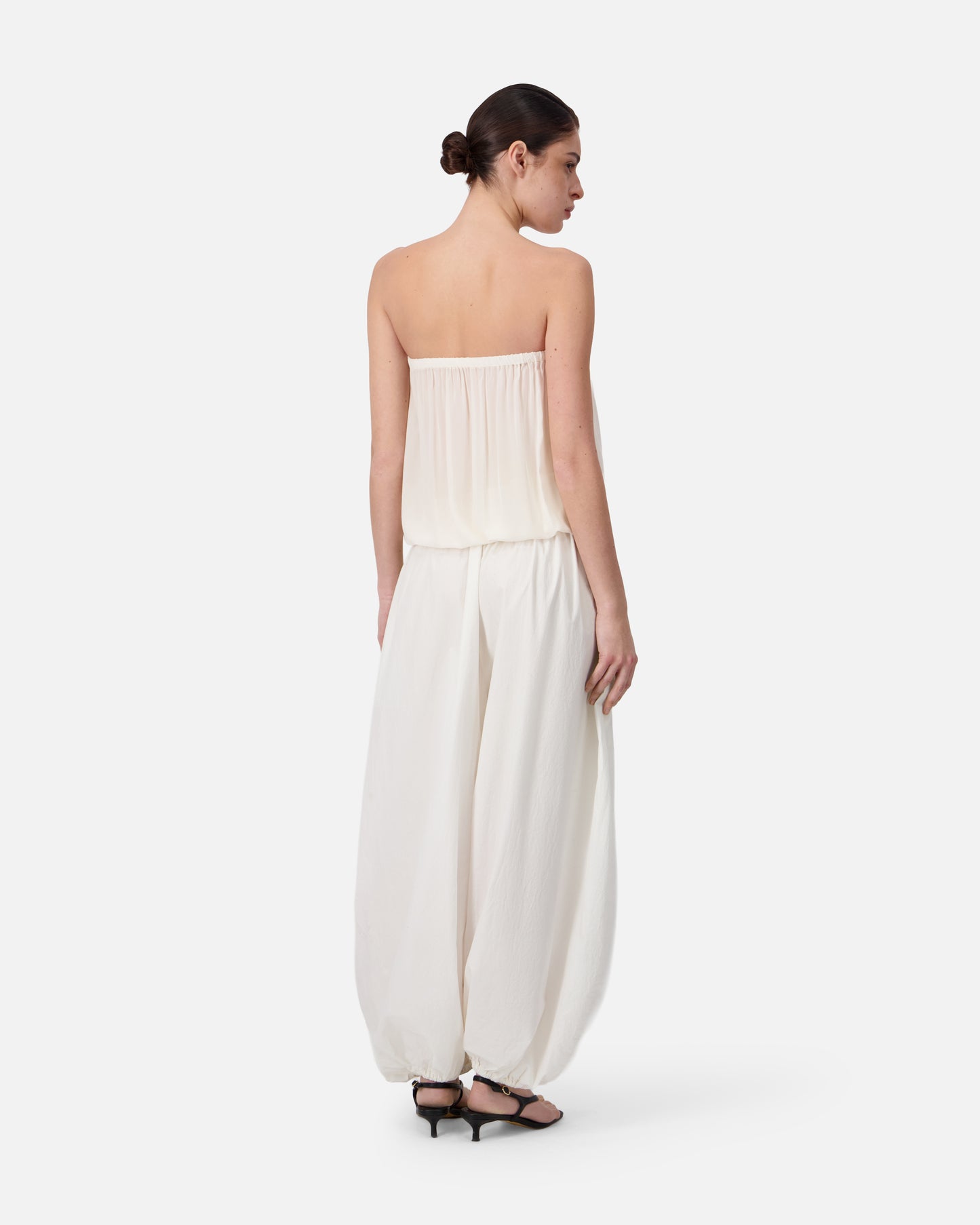 SILK CHIFFON BUSTIER