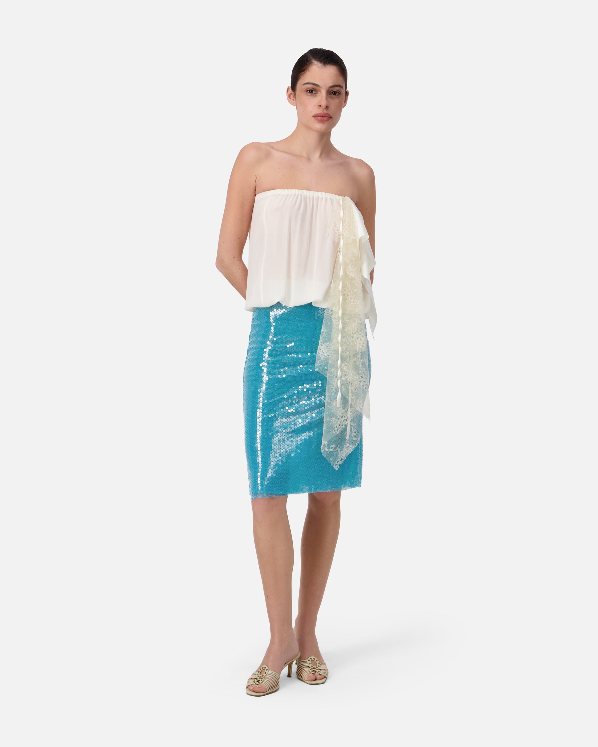LIQUID SEQUIN SKIRT